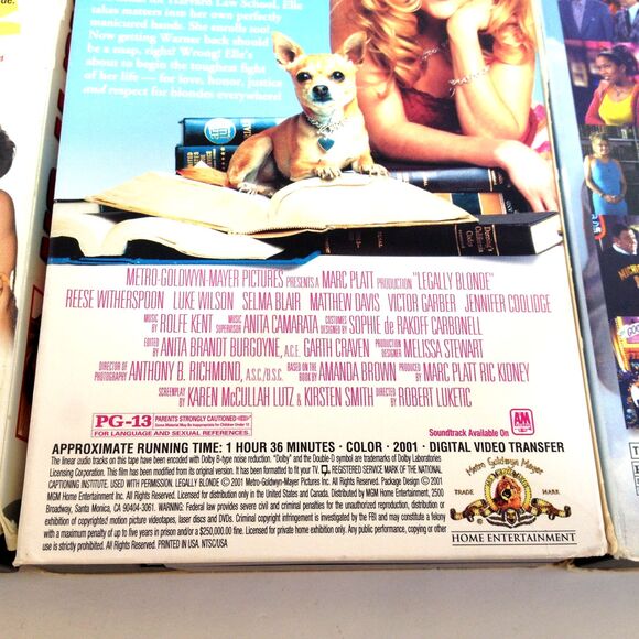 (3) Vintage Movie Lot VHS Bring It On  Legally Blond  Down To Earth Chris Rock - Picture 7 of 10
